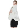 image:imageBEAUTELICATE Faux Fur Shawl Wrap Bridesmaids Stole Lambs Wool Bridal Cape Shrug Wedding with Fur TrimIvory