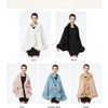 image:imageBEAUTELICATE Faux Fur Shawl Wrap Stole Shrug Bridal Winter Wedding with HookPink