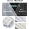 image:imageBEAUTELICATE Fingertip Length Veil Lace Applique Edge Wedding Bridal Veil with Comb 1 TierWhite