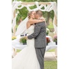 image:imageBEAUTELICATE Wedding Bridal Veil with Comb 1 Tier Cut Edge FingertipampCathedral LengthWhite With Blue Tone