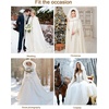 image:imageBEAUTELICATE Wedding Cape Hooded Cloak for Bride Winter Wool Cape Fur Hood with Fur TrimIvory  31