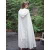 image:imageBEAUTELICATE White Bridal Cape with Hood Floral Print Wedding Cape Hook ClosureOff White 55