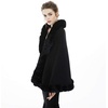 image:imageBEAUTELICATE Women Faux Fur Shawl Bridal Cape Wedding Faux Lambs Wool ShrugBlack