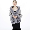 image:imageBEAUTELICATE Women Faux Fur Shawl Bridal Cape Wedding Faux Lambs Wool ShrugGray