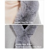 image:imageBEAUTELICATE Women Faux Fur Shawl Bridal Cape Wedding Faux Lambs Wool ShrugGray