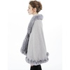 image:imageBEAUTELICATE Women Faux Fur Shawl Bridal Cape Wedding Faux Lambs Wool ShrugGray