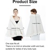 image:imageBEAUTELICATE Women Faux Fur Shawl Bridal Cape Wedding Faux Lambs Wool ShrugIvory