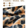 image:imageBEAUTELICATE Women Wool Blend Cape Slit Sleeve 2 Pockets Turn Down Collar Elegant PonchoLeopard