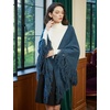 image:imageBEAUTELICATE Women Wool Blend Shawl Fringe Shawl Tassel Knitted Blanket ShawlsBlue