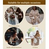 image:imageBEAUTELICATE Women Wool Blend Shawl Fringe Shawl Tassel Knitted Blanket ShawlsEmerald Green