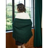 image:imageBEAUTELICATE Women Wool Blend Shawl Fringe Shawl Tassel Knitted Blanket ShawlsEmerald Green