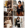 image:imageBEAUTELICATE Women Wool Blend Shawl Fringe Shawl Tassel Knitted Blanket ShawlsOchre Brown