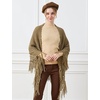 image:imageBEAUTELICATE Women Wool Blend Shawl Fringe Shawl Tassel Knitted Blanket ShawlsSage Green