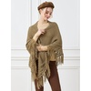 image:imageBEAUTELICATE Women Wool Blend Shawl Fringe Shawl Tassel Knitted Blanket ShawlsSage Green