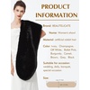 image:imageBEAUTELICATE Womens Faux Fur Shawl Stoles Wrap Faux Fur Scarf for Bridal Wedding PartyBlack