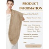 image:imageBEAUTELICATE Womens Faux Fur Shawl Stoles Wrap Faux Fur Scarf for Bridal Wedding PartyCamel
