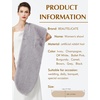 image:imageBEAUTELICATE Womens Faux Fur Shawl Stoles Wrap Faux Fur Scarf for Bridal Wedding PartyGrey