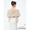 image:imageBEAUTELICATE Womens Faux Fur Shawl Winter Wedding Stoles Wrap for Bridal Evening PartyChampagne