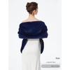 image:imageBEAUTELICATE Womens Faux Fur Shawl Winter Wedding Stoles Wrap for Bridal Evening PartyNavy Blue