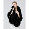 image:imageBEAUTELICATE Womens Faux Fur Shawl Wrap Stoles for Bridal Wedding DressesBlack