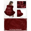 image:imageBEAUTELICATE Womens Faux Fur Shawl Wrap Stoles for Bridal Wedding DressesBurgundy