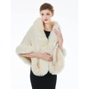 image:imageBEAUTELICATE Womens Faux Fur Shawl Wrap Stoles for Bridal Wedding DressesChampagne