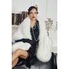 image:imageBEAUTELICATE Womens Faux Fur Shawl Wrap Stoles for Bridal Wedding DressesIvory