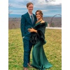image:imageBEAUTELICATE Womens Faux Fur Shawl Wrap Stoles for Bridal Wedding DressesMoss Green