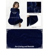 image:imageBEAUTELICATE Womens Faux Fur Shawl Wrap Stoles for Bridal Wedding DressesNavy Blue