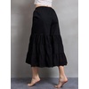 image:imageBEAUTELICATE Bloomers for Women 100 Cotton Wide Leg Half Slip Lace Trim Vintage Pettipants UnderdressBlack