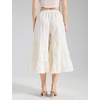 image:imageBEAUTELICATE Bloomers for Women 100 Cotton Wide Leg Half Slip Lace Trim Vintage Pettipants UnderdressCream