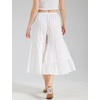 image:imageBEAUTELICATE Bloomers for Women 100 Cotton Wide Leg Half Slip Lace Trim Vintage Pettipants UnderdressIvory