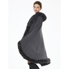 image:imageBEAUTELICATE Faux Fur Cardigan Cloak Winter Wrap Women Sleeveless Coat Cape with Fur Trim ShawlGrey