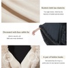 image:imageBEAUTELICATE Faux Fur Cardigan Cloak Winter Wrap Women Sleeveless Coat Cape with Fur Trim ShawlGrey