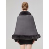 image:imageBEAUTELICATE Faux Fur Wrap Shawl Stole Women Wedding Bridal Evening Shawl Ladies Stole Winter Evening PartyGray