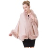 image:imageBEAUTELICATE Faux Fur Wrap Shawl Stole Women Wedding Bridal Evening Shawl Ladies Stole Winter Evening PartyPink
