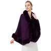 image:imageBEAUTELICATE Faux Fur Wrap Shawl Stole Women Wedding Bridal Evening Shawl Ladies Stole Winter Evening PartyPurple