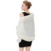 image:imageBEAUTELICATE Faux Fur Wrap Shawl Stole Women Wedding Bridal Evening Shawl Ladies Stole Winter Evening PartyWhite