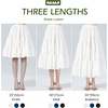 image:imageBEAUTELICATE Women 100 Cotton Skirt 3 Tiered ALine Retro Medieval SkirtIvory22 Length