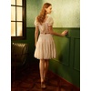 image:imageBEAUTELICATE Women 100 Cotton Skirt 3 Tiered ALine Retro Medieval SkirtIvory22 Length