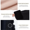 image:imageBEAUTELICATE Women Faux Fur Shawl Winter Wrap Sleeveless Coat Cape with Fur Trim Cardigan CloakDark Grey