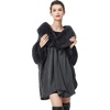 image:imageBEAUTELICATE Women Faux Fur Shawl Winter Wrap Sleeveless Coat Cape with Fur Trim Cardigan CloakDark Grey