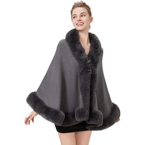image:imageBEAUTELICATE Faux Fur Wrap Shawl Stole Women Wedding Bridal Evening Shawl Ladies Stole Winter Evening PartyGray