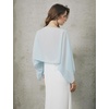 image:imageBEAUTELICATE Bridal Shawl for Wedding Dress Chiffon Shawl with Arm Hole Evening Capelet 2 SizeBaby Blue