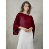 image:imageBEAUTELICATE Bridal Shawl for Wedding Dress Chiffon Shawl with Arm Hole Evening Capelet 2 SizeBurgundy