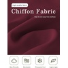 image:imageBEAUTELICATE Bridal Shawl for Wedding Dress Chiffon Shawl with Arm Hole Evening Capelet 2 SizeBurgundy