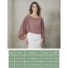 image:imageBEAUTELICATE Bridal Shawl for Wedding Dress Chiffon Shawl with Arm Hole Evening Capelet 2 SizeCinnamon Rose