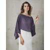 image:imageBEAUTELICATE Bridal Shawl for Wedding Dress Chiffon Shawl with Arm Hole Evening Capelet 2 SizeDark Purple