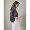 image:imageBEAUTELICATE Bridal Shawl for Wedding Dress Chiffon Shawl with Arm Hole Evening Capelet 2 SizeDark Purple