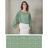 image:imageBEAUTELICATE Bridal Shawl for Wedding Dress Chiffon Shawl with Arm Hole Evening Capelet 2 SizeDustysage